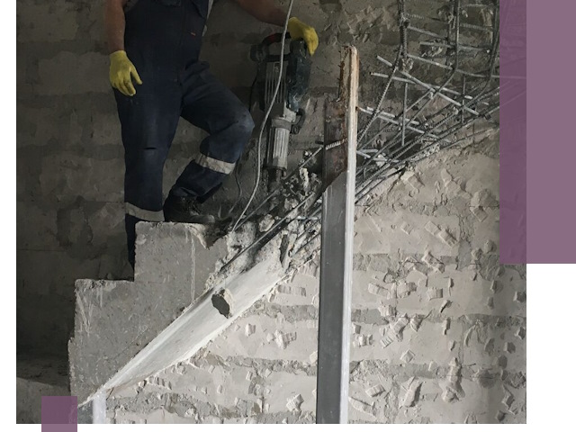 Демонтаж металлических и бетонных лестниц в Елабуге