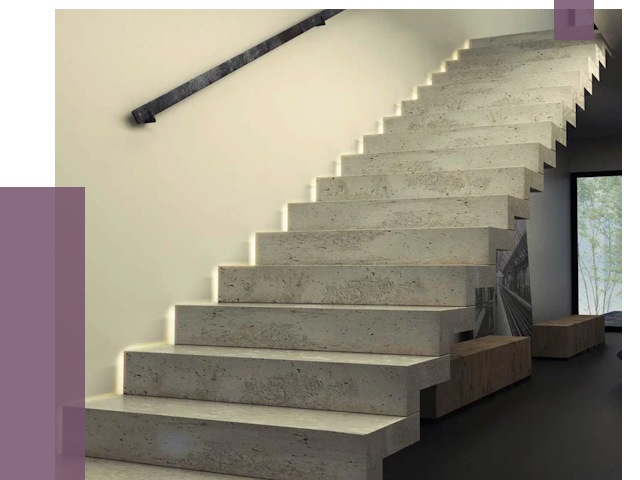 Облицовка бетонных лестниц в Елабуге от 4558 руб/м2 