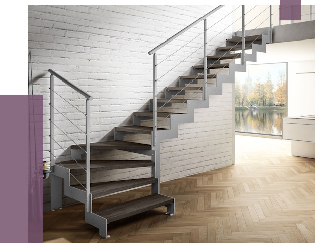 Г-образные лестницы под ключ в Елабуге от 36714 руб. | ПРОЛЁТ-Лбг