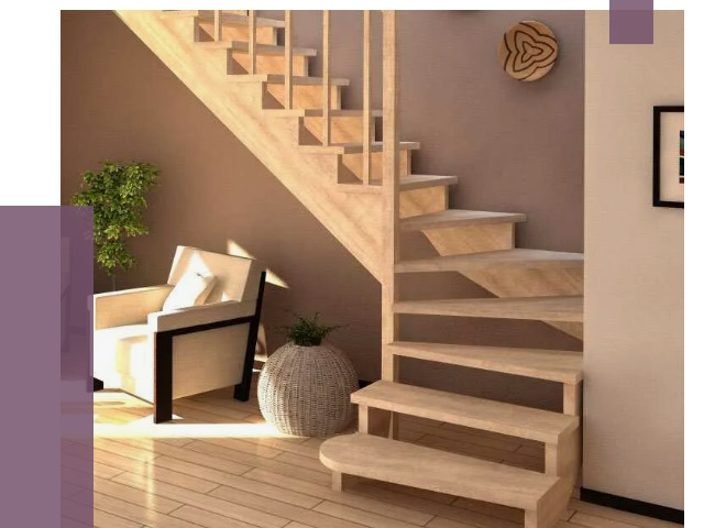 Изготовление Г-образных лестниц в Елабуге от 18737 руб. 