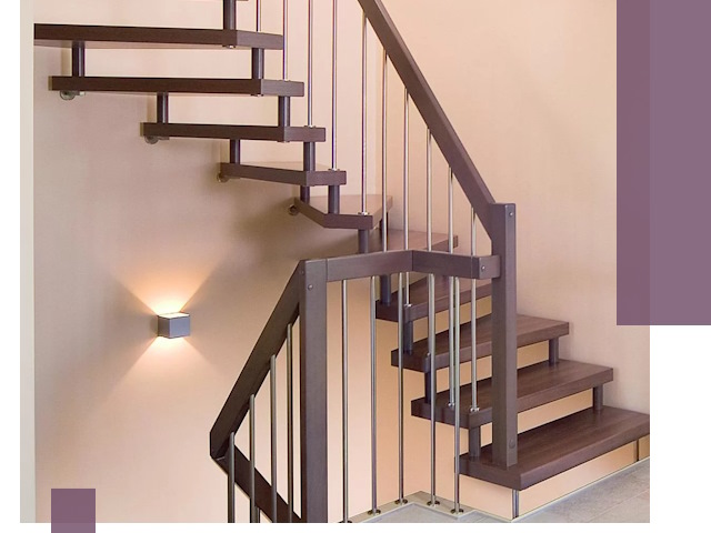 Изготовление лестниц на больцах в Елабуге под ключ