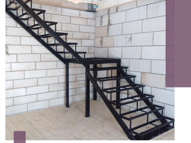 Лестницы на металлокаркасе под ключ в Елабуге — изготовление и монтаж