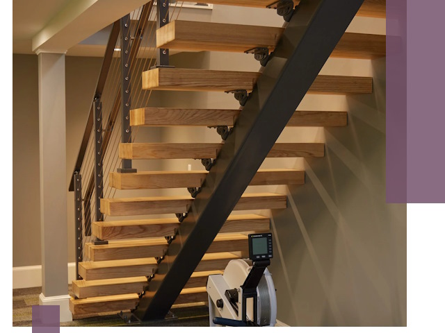 Лестницы на монокосоурах под ключ в Елабуге - изготовление и монтаж