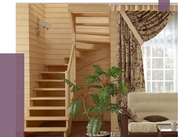 Лестницы для дачи в Елабуге от 75200 руб.  | ПРОЛЁТ-Лбг