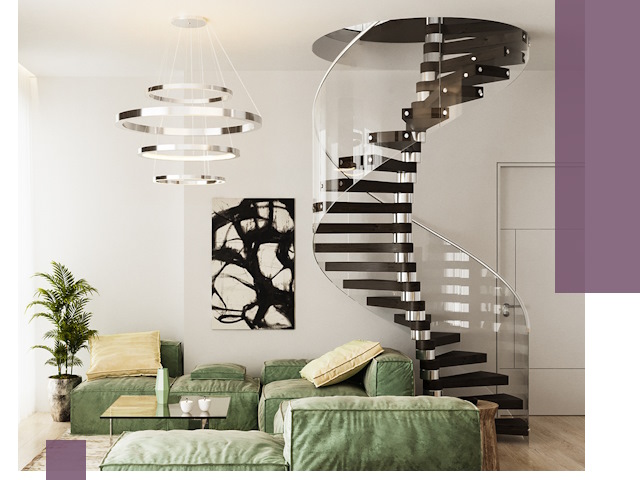 Лестницы для двухуровневой квартиры в Елабуге — изготовление и монтаж