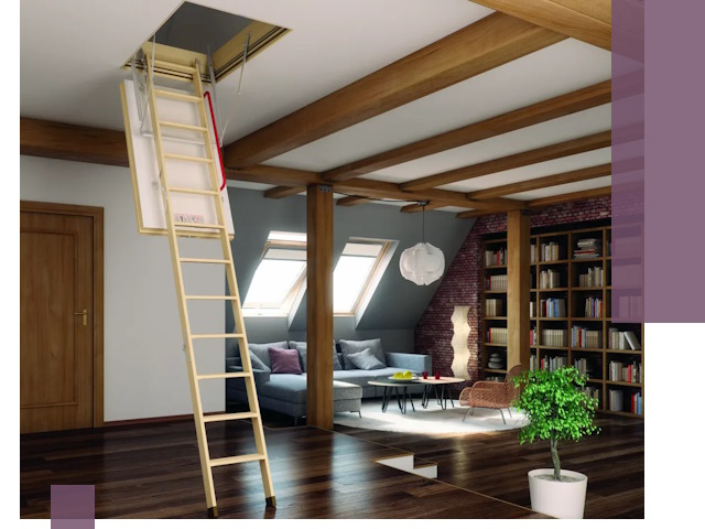 Чердачные лестницы под ключ в Елабуге: изготовление и монтаж