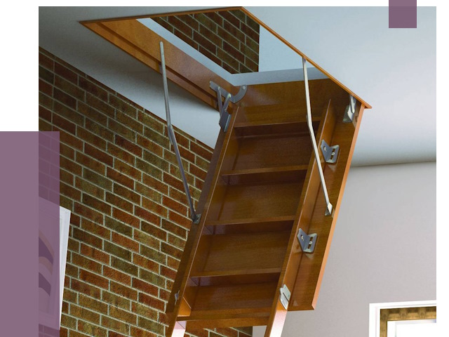 Установка чердачной лестницы в Елабуге от 7748 руб. | ПРОЛЁТ-Лбг