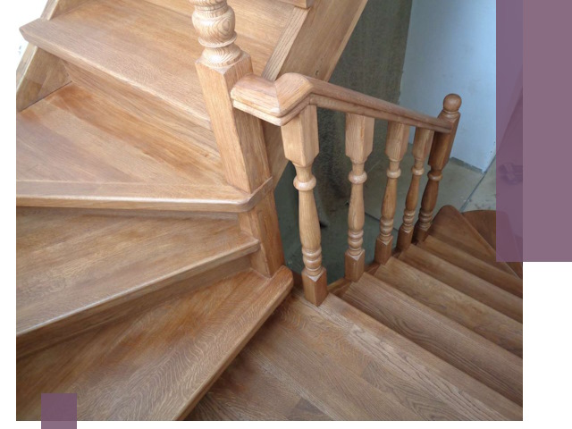 Дубовые лестницы под ключ в Елабуге: изготовление и монтаж