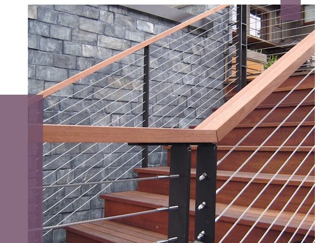 Тросовые перила под ключ в Елабуге от 7697 руб. 