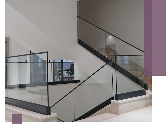 Стеклянные перила премиум-класса с установкой в Елабуге