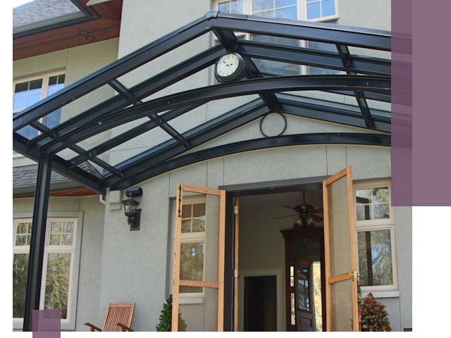 Изготовление и монтаж навесов и козырьков в Елабуге