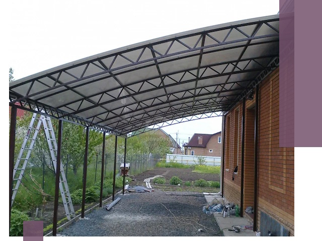 Профессиональный монтаж навесов под ключ в Елабуге