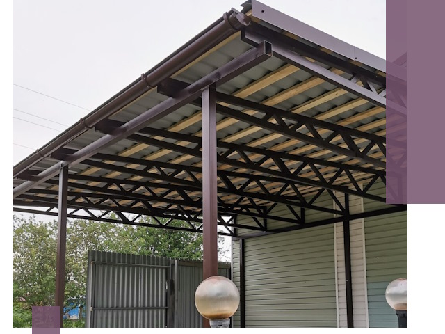 Навесы под ключ в Елабуге: изготовление, монтаж и гарантия