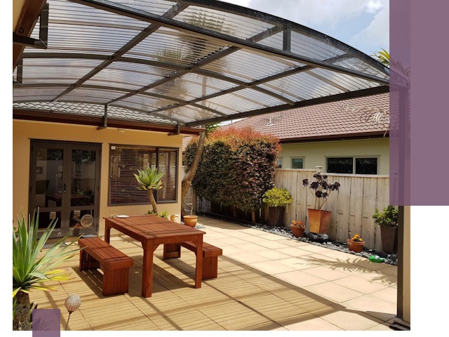 Навесы во двор под ключ в Елабуге — изготовление и монтаж