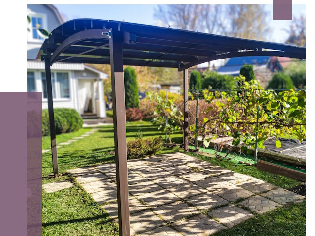 Навесы для дачи в Елабуге от 12609 руб. под ключ — ПРОЛЁТ-Лбг