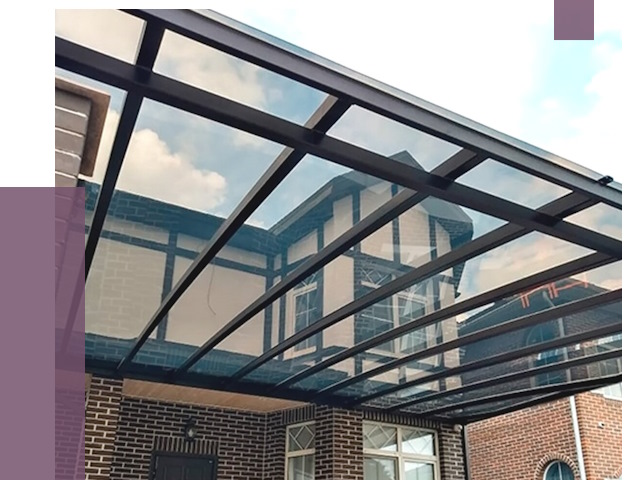 Навесы из поликарбоната в Елабуге от 8528 руб. под ключ — ПРОЛЁТ-Лбг