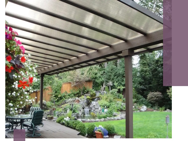 Навесы из поликарбоната под ключ в Елабуге быстро и надёжно