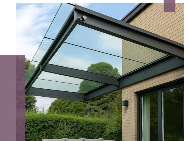 Стеклянные навесы и козырьки в Елабуге от 12154 руб.