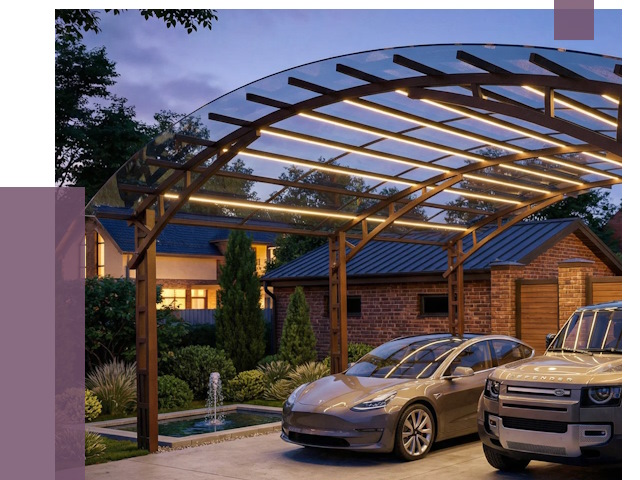 Металлические навесы в Елабуге от 12559 руб. под ключ — ПРОЛЁТ-Лбг