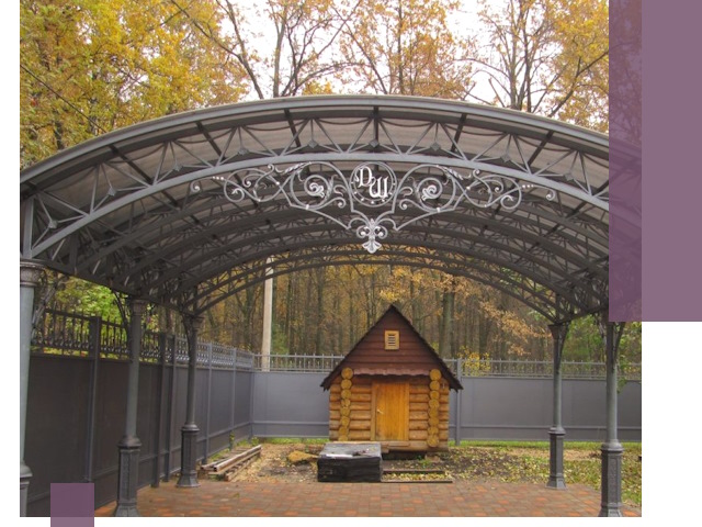 Кованые навесы премиум-класса под заказ в Елабуге