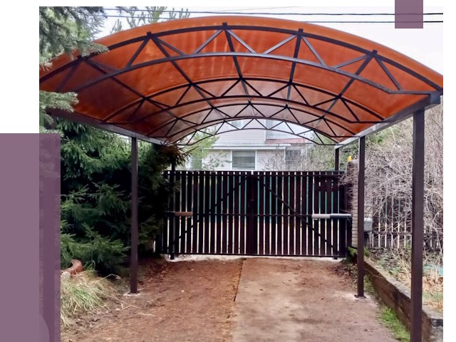 Арочные навесы в Елабуге от 12609 руб. — изготовление и монтаж | ПРОЛЁТ-Лбг