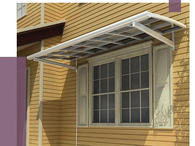 Козырьки над окнами в Елабуге от 7545 руб. — монтаж, покупки | ПРОЛЁТ-Лбг