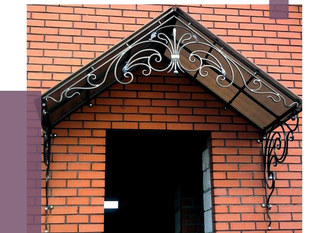 Металлические козырьки в Елабуге от 10584 руб. 