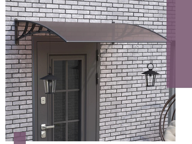 Недорогие козырьки и навесы под ключ в Елабуге