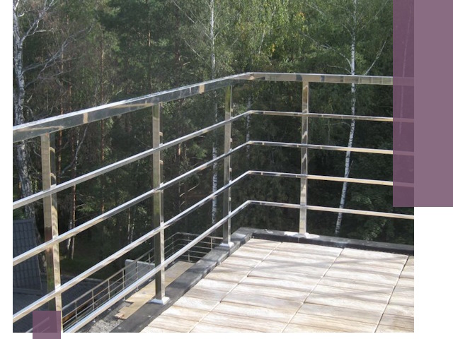 Парапеты из нержавеющей стали в Елабуге — изготовление и монтаж