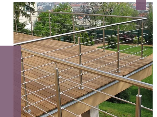 Алюминиевые парапеты в Елабуге под ключ от 7697 руб. 