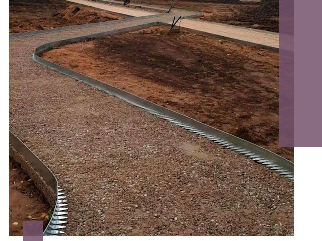 Металлические бордюры под ключ в Елабуге — изготовление и монтаж