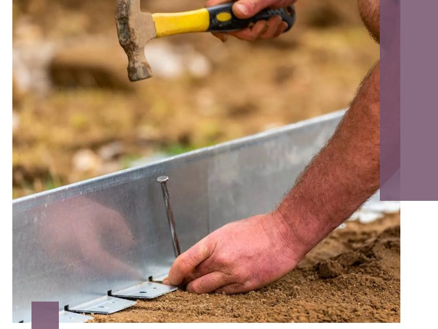 Монтаж металлических бордюров в Елабуге быстро и качественно