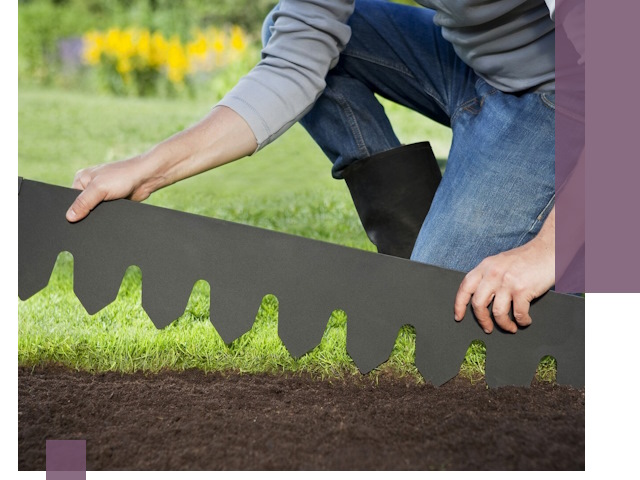 Металлические бордюры для газона в Елабуге — изготовление и монтаж