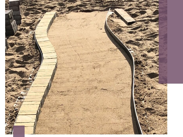 Металлические бордюры для тротуаров в Елабуге — прочные и долговечные