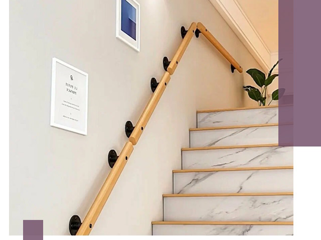 Поручни металлические и деревянные под ключ в Елабуге